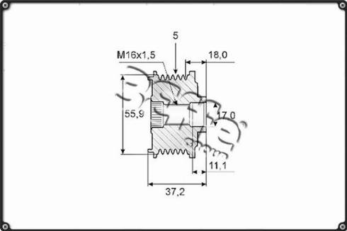 3Effe Group F0049G - Шкив генератора, муфта autosila-amz.com