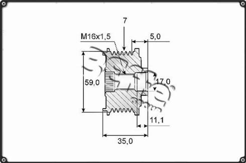 3Effe Group F0233G - Шкив генератора, муфта autosila-amz.com