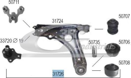 3RG 31726 - Рычаг подвески колеса autosila-amz.com