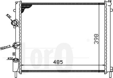 ABAKUS 042-017-0004-X - Радиатор, охлаждение двигателя autosila-amz.com