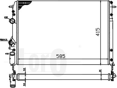 ABAKUS 042-017-0030 - Радиатор, охлаждение двигателя autosila-amz.com