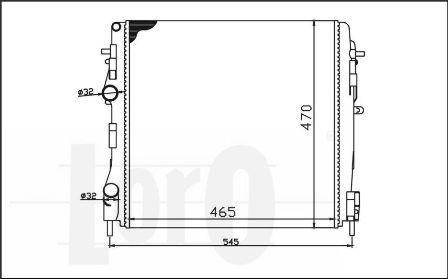 ABAKUS 042-017-0028 - Радиатор, охлаждение двигателя autosila-amz.com