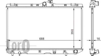 ABAKUS 051-017-0008 - Радиатор, охлаждение двигателя autosila-amz.com