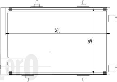 ABAKUS 009-016-0020 - Конденсатор кондиционера autosila-amz.com