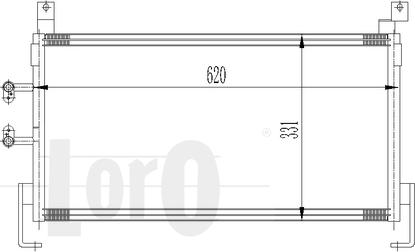 ABAKUS 008-016-0001 - Конденсатор кондиционера autosila-amz.com