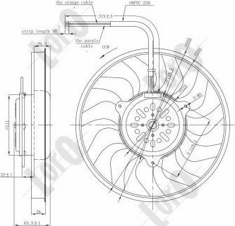 ABAKUS 003-014-0002 - Вентилятор, охлаждение двигателя autosila-amz.com