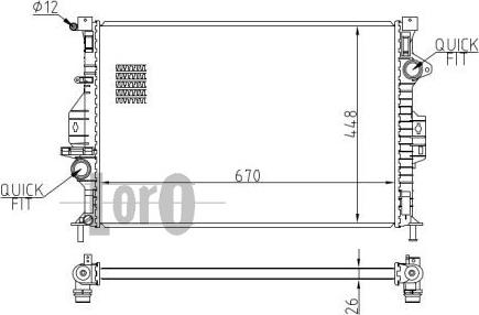 ABAKUS 017-017-0050-B - Радиатор, охлаждение двигателя autosila-amz.com