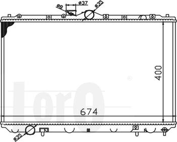 ABAKUS 033-017-0007 - Радиатор, охлаждение двигателя autosila-amz.com