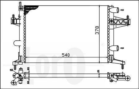 ABAKUS 037-017-0023 - Радиатор, охлаждение двигателя autosila-amz.com