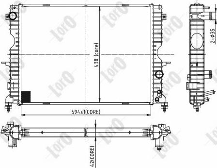 ABAKUS 027-017-0002-B - Радиатор, охлаждение двигателя autosila-amz.com