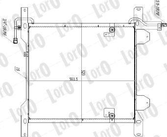 ABAKUS T16-05-001 - Конденсатор кондиционера autosila-amz.com