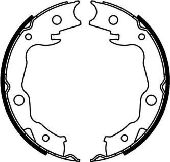 ABE C01063ABE - Комплект тормозов, ручник, парковка autosila-amz.com