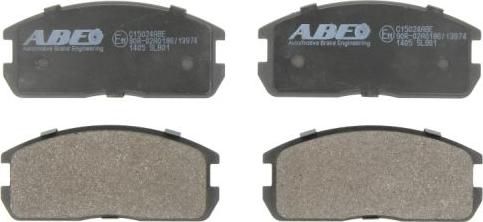 ABE C15024ABE - Тормозные колодки, дисковые, комплект autosila-amz.com