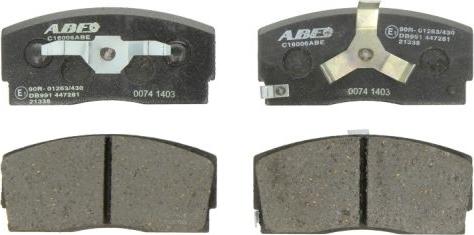 ABE C16006ABE - Тормозные колодки, дисковые, комплект autosila-amz.com