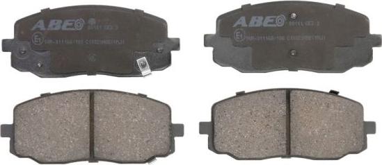 ABE C10320ABE - Тормозные колодки, дисковые, комплект autosila-amz.com