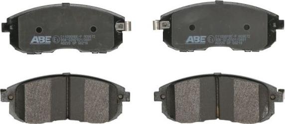 ABE C11096ABE-P - Тормозные колодки, дисковые, комплект autosila-amz.com
