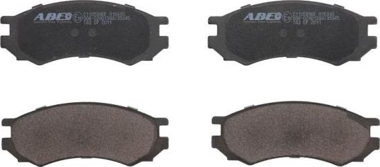 ABE C11050ABE - Тормозные колодки, дисковые, комплект autosila-amz.com