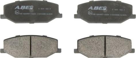 ABE C18003ABE - Тормозные колодки, дисковые, комплект autosila-amz.com