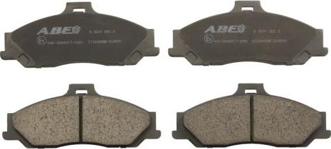 ABE C13048ABE - Тормозные колодки, дисковые, комплект autosila-amz.com