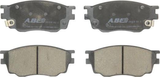 ABE C13051ABE - Тормозные колодки, дисковые, комплект autosila-amz.com
