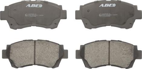 ABE C12060ABE - Тормозные колодки, дисковые, комплект autosila-amz.com