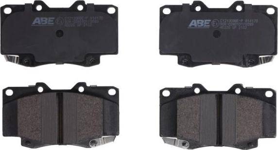 ABE C12130ABE-P - Тормозные колодки, дисковые, комплект autosila-amz.com