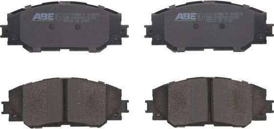 ABE C12121ABE-P - Тормозные колодки, дисковые, комплект autosila-amz.com