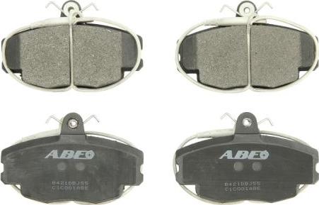 ABE C1C001ABE - Тормозные колодки, дисковые, комплект autosila-amz.com