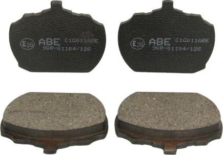 ABE C1G011ABE - Тормозные колодки, дисковые, комплект autosila-amz.com