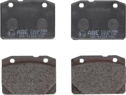 ABE C1L003ABE - Тормозные колодки, дисковые, комплект autosila-amz.com