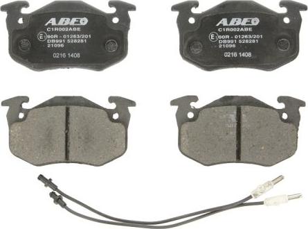 ABE C1R002ABE - Тормозные колодки, дисковые, комплект autosila-amz.com