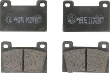 ABE C1S002ABE - Тормозные колодки, дисковые, комплект autosila-amz.com