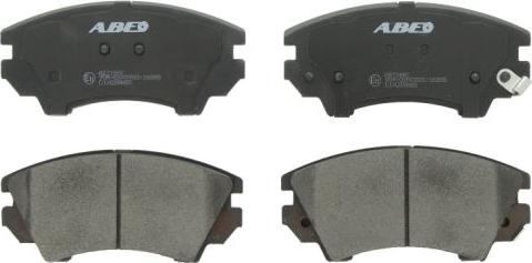 ABE C1X039ABE - Тормозные колодки, дисковые, комплект autosila-amz.com