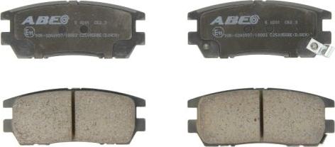 ABE C25005ABE - Тормозные колодки, дисковые, комплект autosila-amz.com