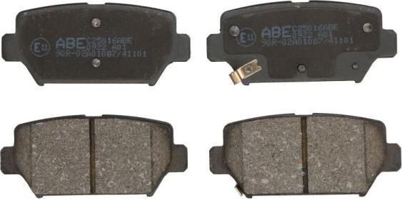 ABE C25016ABE - Тормозные колодки, дисковые, комплект autosila-amz.com