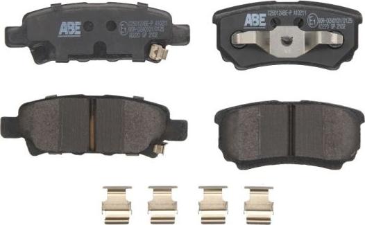 ABE C25012ABE-P - Тормозные колодки, дисковые, комплект autosila-amz.com