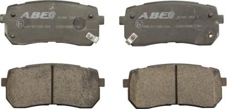 ABE C20310ABE - Тормозные колодки, дисковые, комплект autosila-amz.com