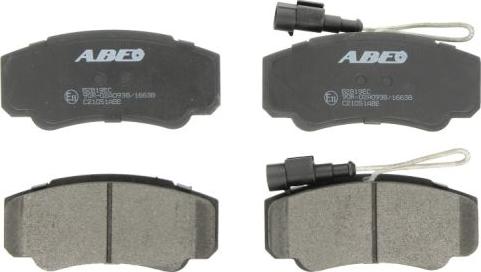 ABE C21051ABE - Тормозные колодки, дисковые, комплект autosila-amz.com