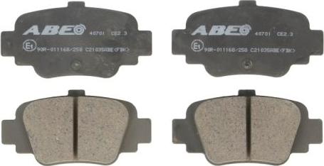 ABE C21035ABE - Тормозные колодки, дисковые, комплект autosila-amz.com
