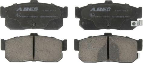 ABE C21030ABE - Тормозные колодки, дисковые, комплект autosila-amz.com