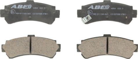 ABE C21037ABE - Тормозные колодки, дисковые, комплект autosila-amz.com
