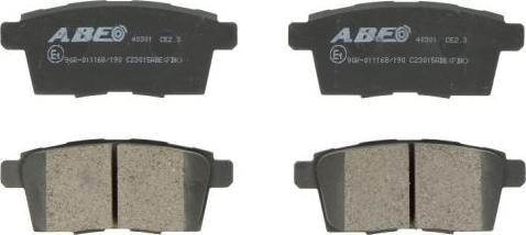 ABE C23015ABE - Тормозные колодки, дисковые, комплект autosila-amz.com
