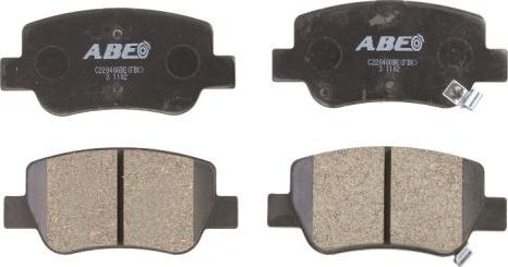 ABE C22040ABE - Тормозные колодки, дисковые, комплект autosila-amz.com