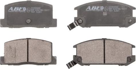 ABE C22009ABE - Тормозные колодки, дисковые, комплект autosila-amz.com