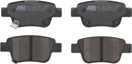 ABE C22031ABE-P - Комплект дисковых тормозных колодок autosila-amz.com