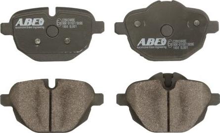 ABE C2B024ABE - Тормозные колодки, дисковые, комплект autosila-amz.com