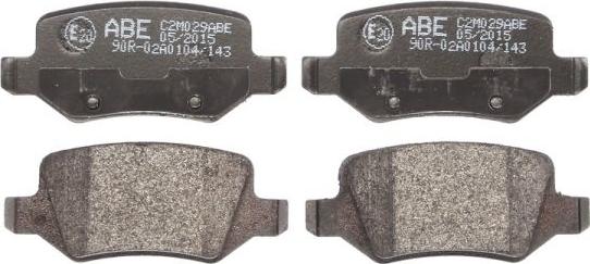 ABE C2M029ABE - Тормозные колодки, дисковые, комплект autosila-amz.com
