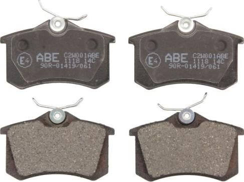 ABE C2W001ABE - Тормозные колодки, дисковые, комплект autosila-amz.com