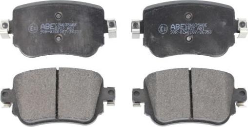 ABE C2W035ABE - Тормозные колодки, дисковые, комплект autosila-amz.com
