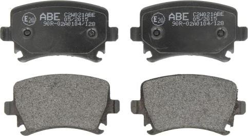 ABE C2W021ABE - Тормозные колодки, дисковые, комплект autosila-amz.com